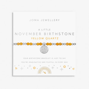 Joma Jewellery | Children’s November Birthstone Bracelet