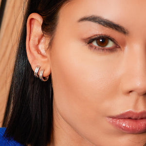 Kit Heath | Bevel Unity Huggie Hoop Earrings