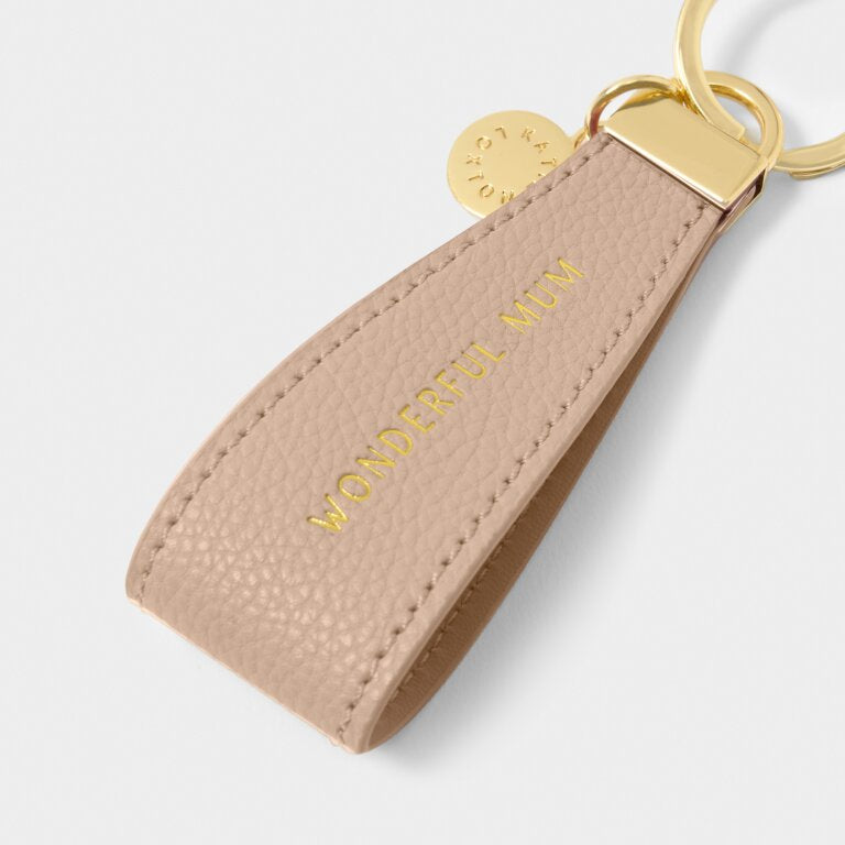 Katie Loxton | Sentiment Loop Keyring ‘Wonderful Mum’