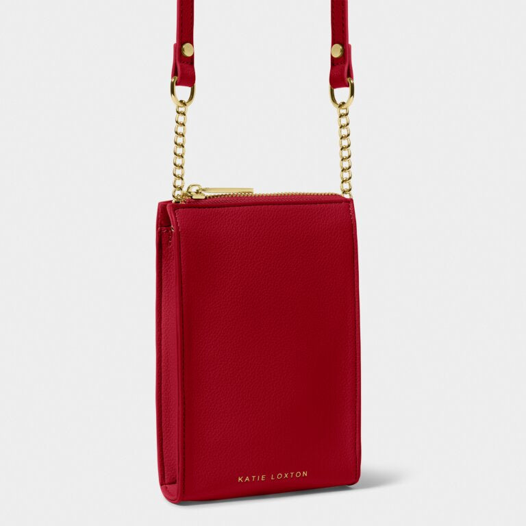 Katie Loxton | Garnet Red Zana Slim Crossbody Bag