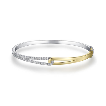Gisser | Sterling Silver CZ Bangle