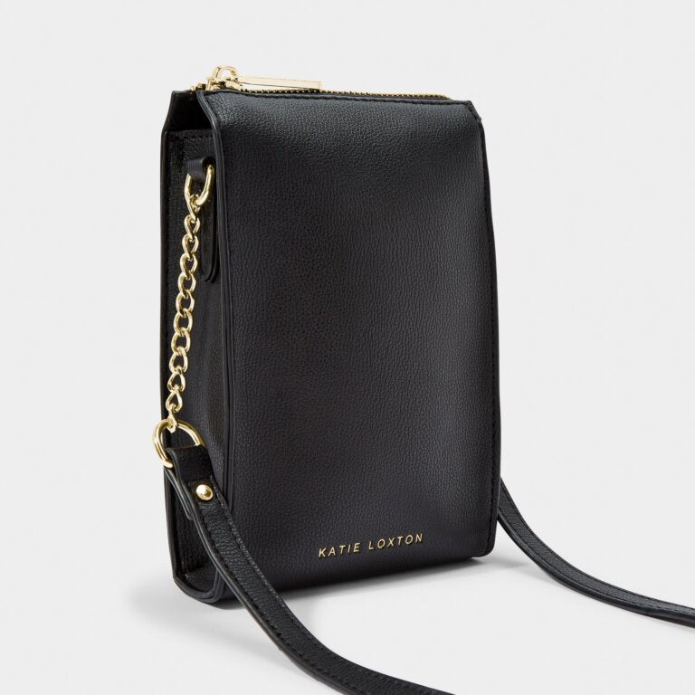 Katie Loxton | Black Zana Slim Crossbody Bag