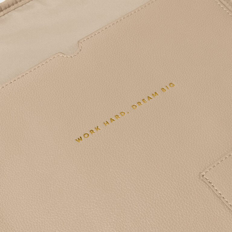 Katie Loxton | Light Taupe Folio Laptop Case