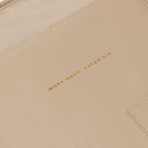 Katie Loxton | Light Taupe Folio Laptop Case