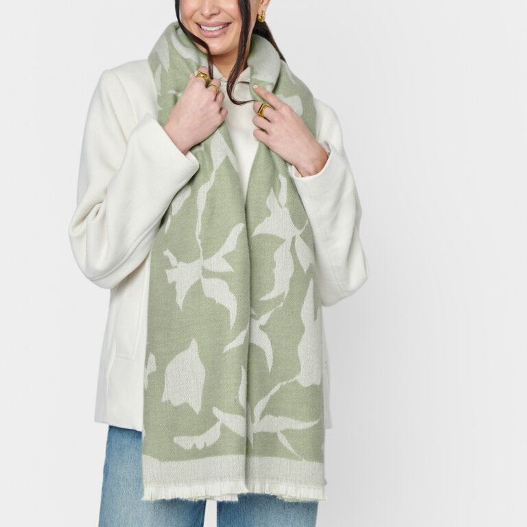 Katie Loxton | Abstract Floral Printed Blanket Scarf