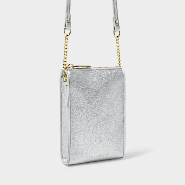 Katie Loxton | Silver Zana Slim Crossbody Bag