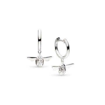 Kit Heath | Blossom Honey Bee Hinged Hoop Earrings