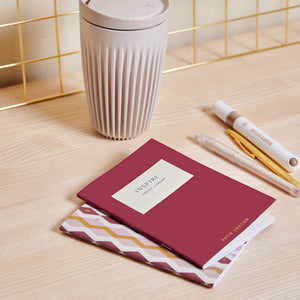 Katie Loxton | Duo Notebook ‘Inspire Create Dream’ In Berry Red