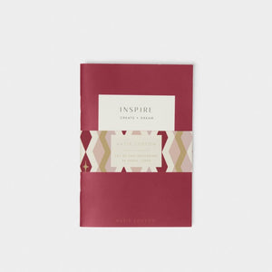 Katie Loxton | Duo Notebook ‘Inspire Create Dream’ In Berry Red