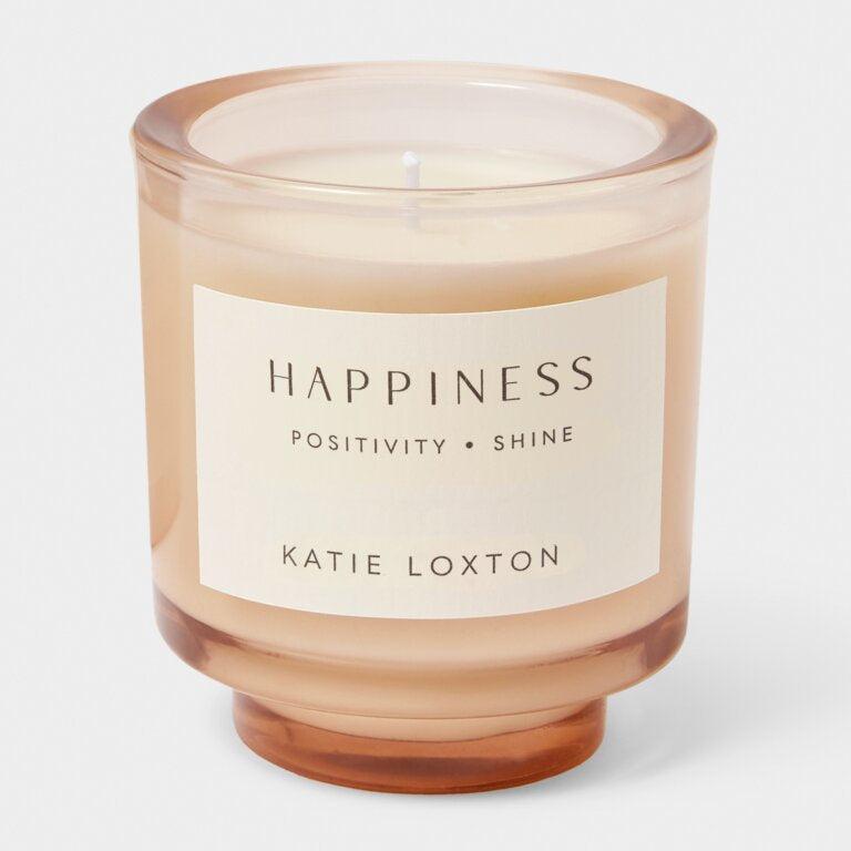 Katie Loxton | Sentiment Candle ‘Happiness’ Fresh Linen And White Lily