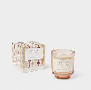 Katie Loxton | Sentiment Candle ‘Festive’ Cinnamon And Nutmeg Chai