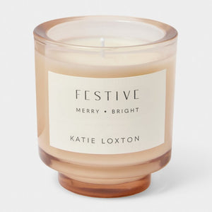 Katie Loxton | Sentiment Candle ‘Festive’ Cinnamon And Nutmeg Chai