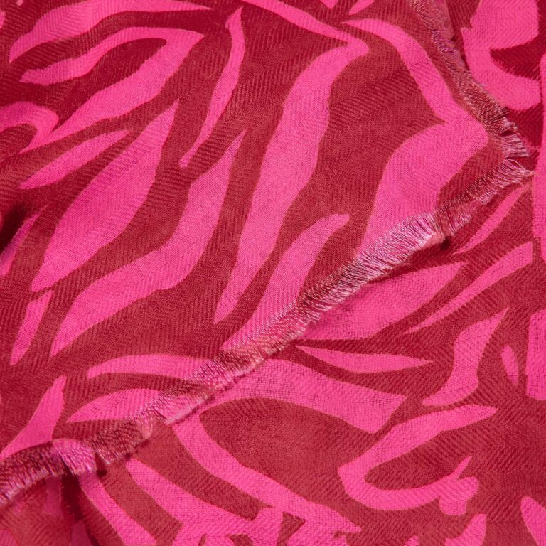 Katie Loxton | Red And Fuchsia Animal Printed Scarf