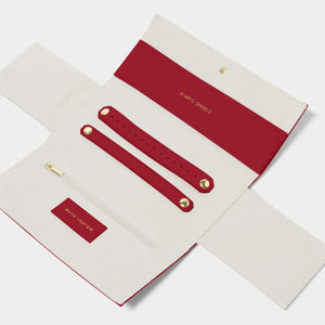 Katie Loxton | Garnet Red Jewellery Roll