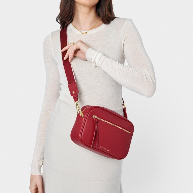 Katie Loxton | Garnet Red Hallie Crossbody Bag