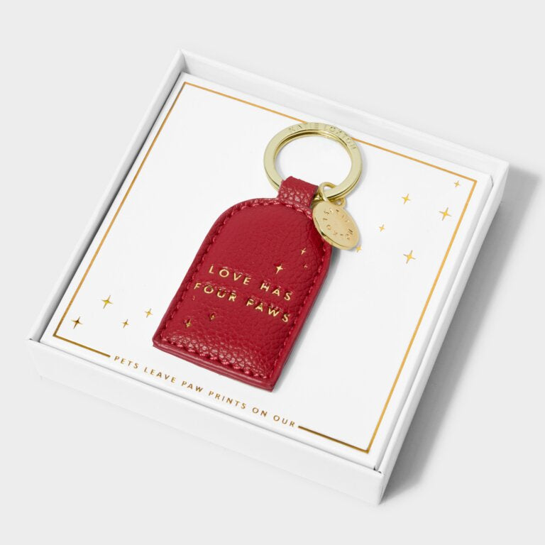 Katie Loxton | Boxed Keyring ‘Love Has Four Paws’