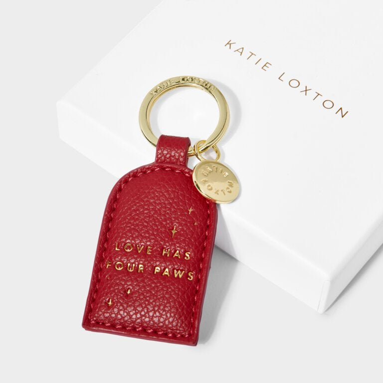 Katie Loxton | Boxed Keyring ‘Love Has Four Paws’