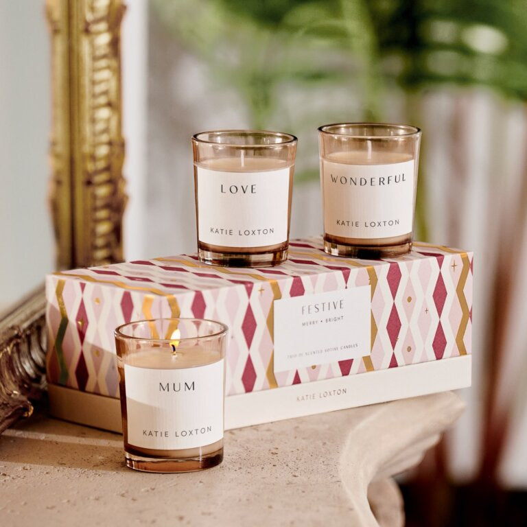 Katie Loxton | Trio Votive Set ‘Festive’ Candles