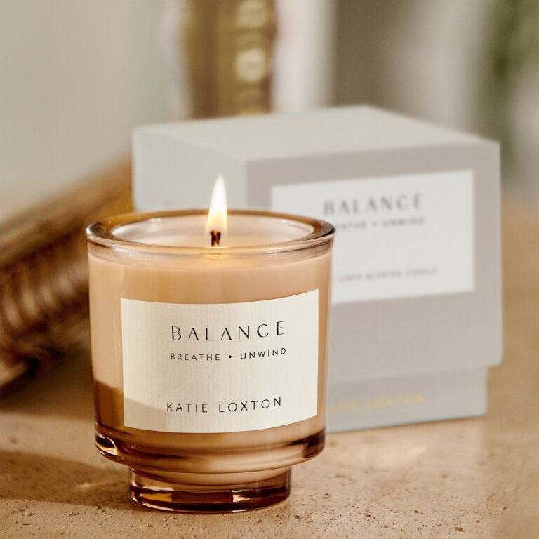 Katie Loxton | Sentiment Candle ‘Balance’ Fresh Linen And White Lily