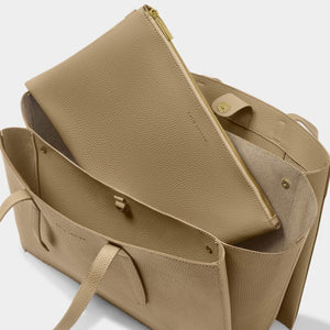 Katie Loxton | Taupe Tabi Large Tote Bag