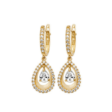 9ct Yellow Gold Drop Earrings