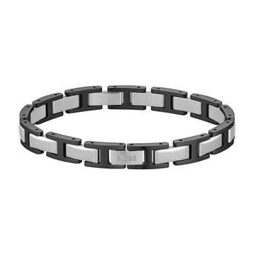 Boss | Nolan Two Tone Black Stainless Steel Bracelet