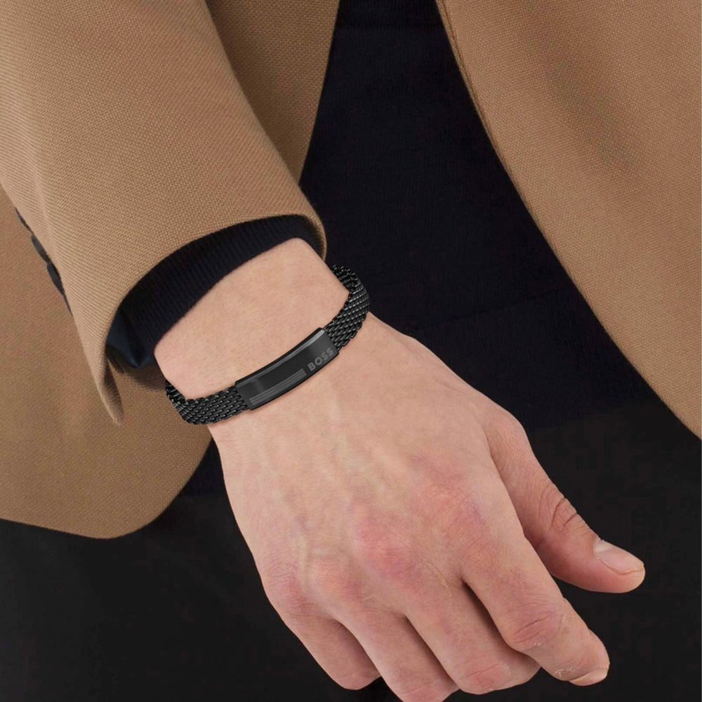 Boss | Black Alen Mens Bracelet