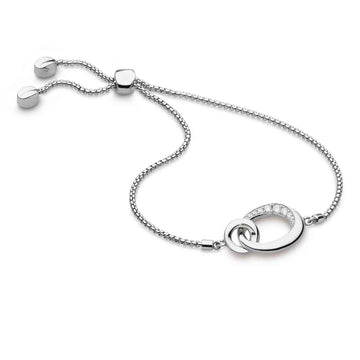 Kit Heath | Bevel Cirque CZ Pave Link Toggle Bracelet