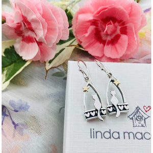 Linda Macdonald | Wee Cat Starlight Earrings