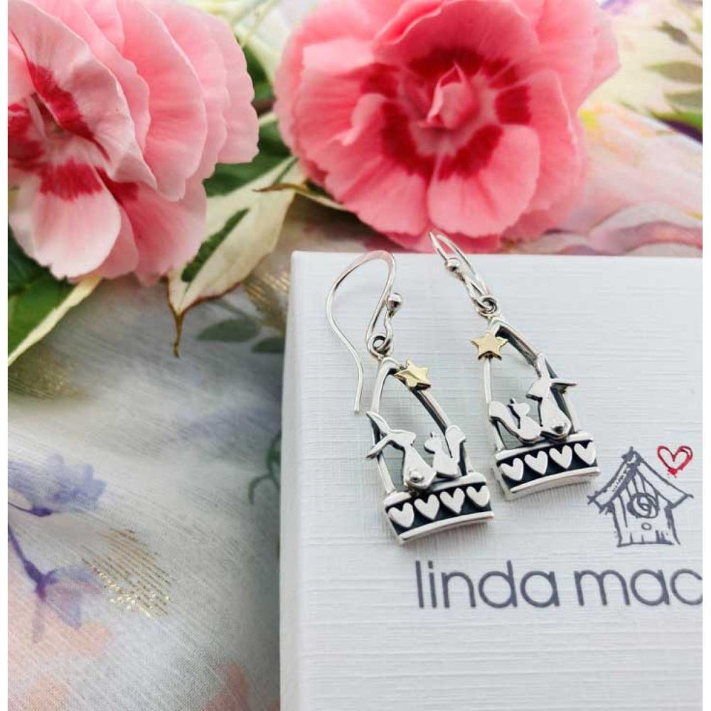 Linda Macdonald | Hare And Squirrel Starlight Friends Earrings