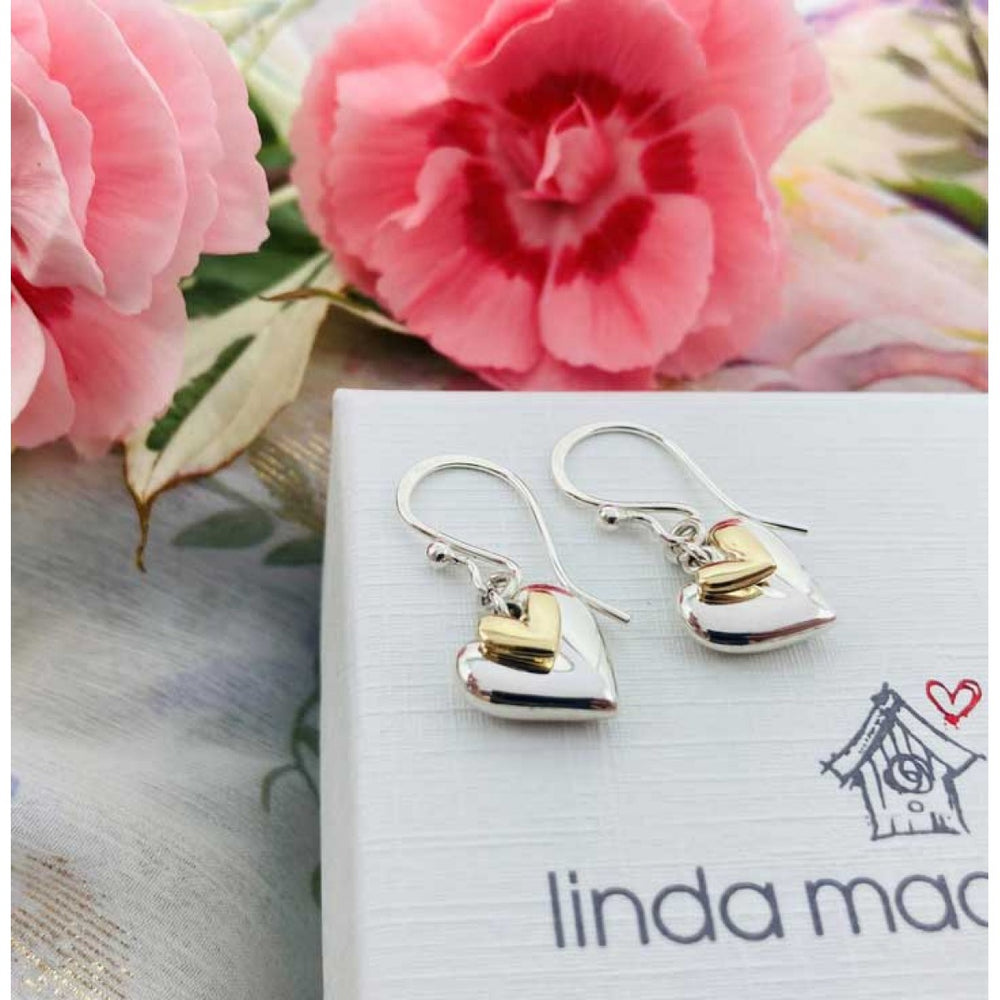 Linda Macdonald | You And Me Heart Earrings