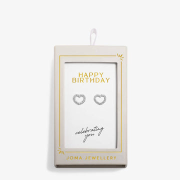 Joma Jewellery | Happy Birthday Earrings