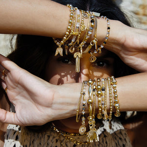 ChloBo | Gold Visionary Black Rutilated Quartz Bracelet