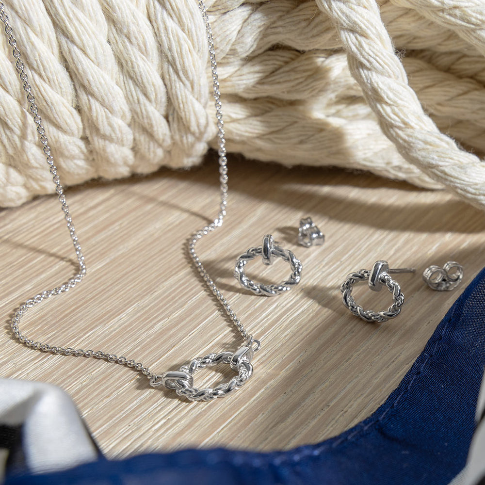 Kit Heath | Marina Rope Twist Oval Mini Necklet