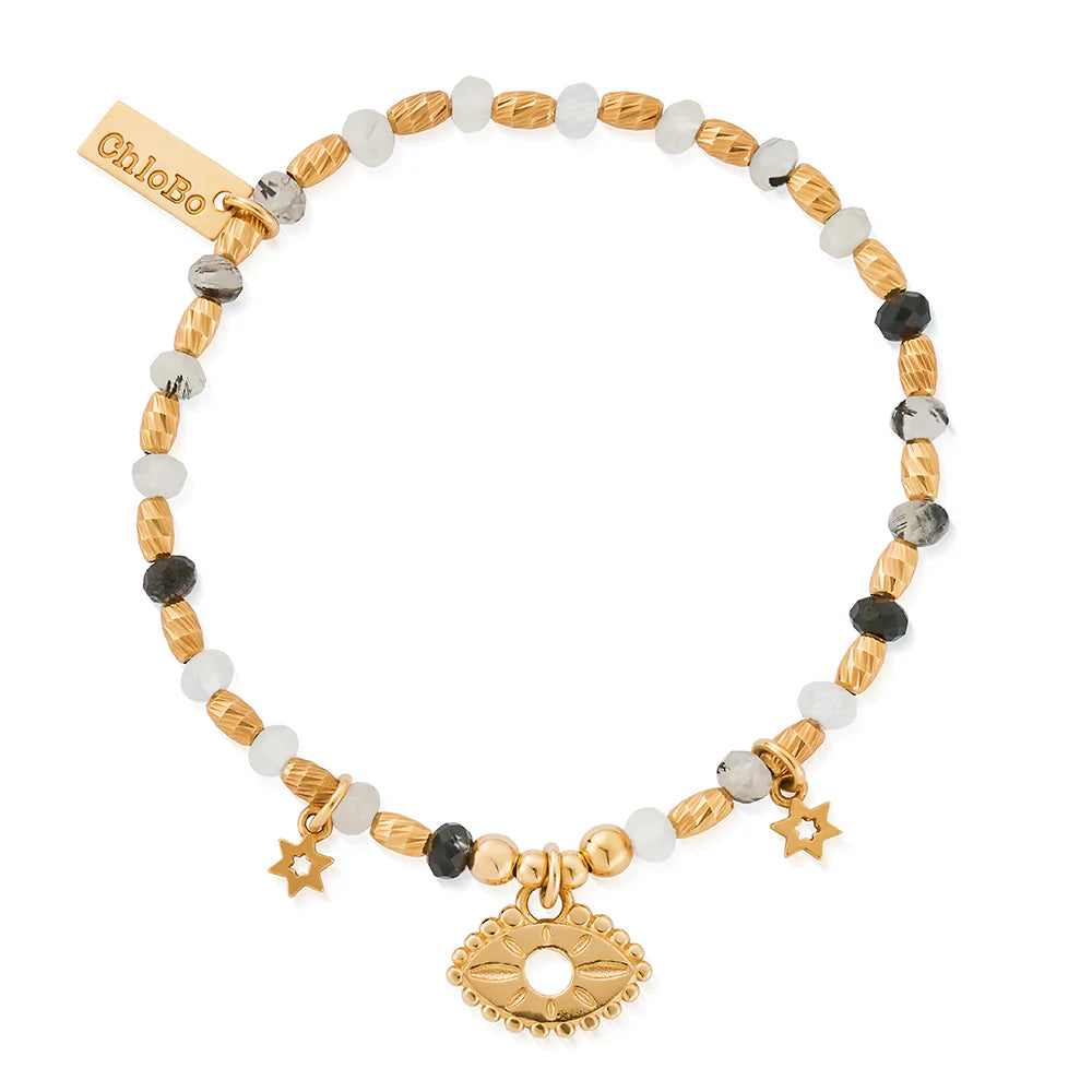 ChloBo | Gold Visionary Black Rutilated Quartz Bracelet