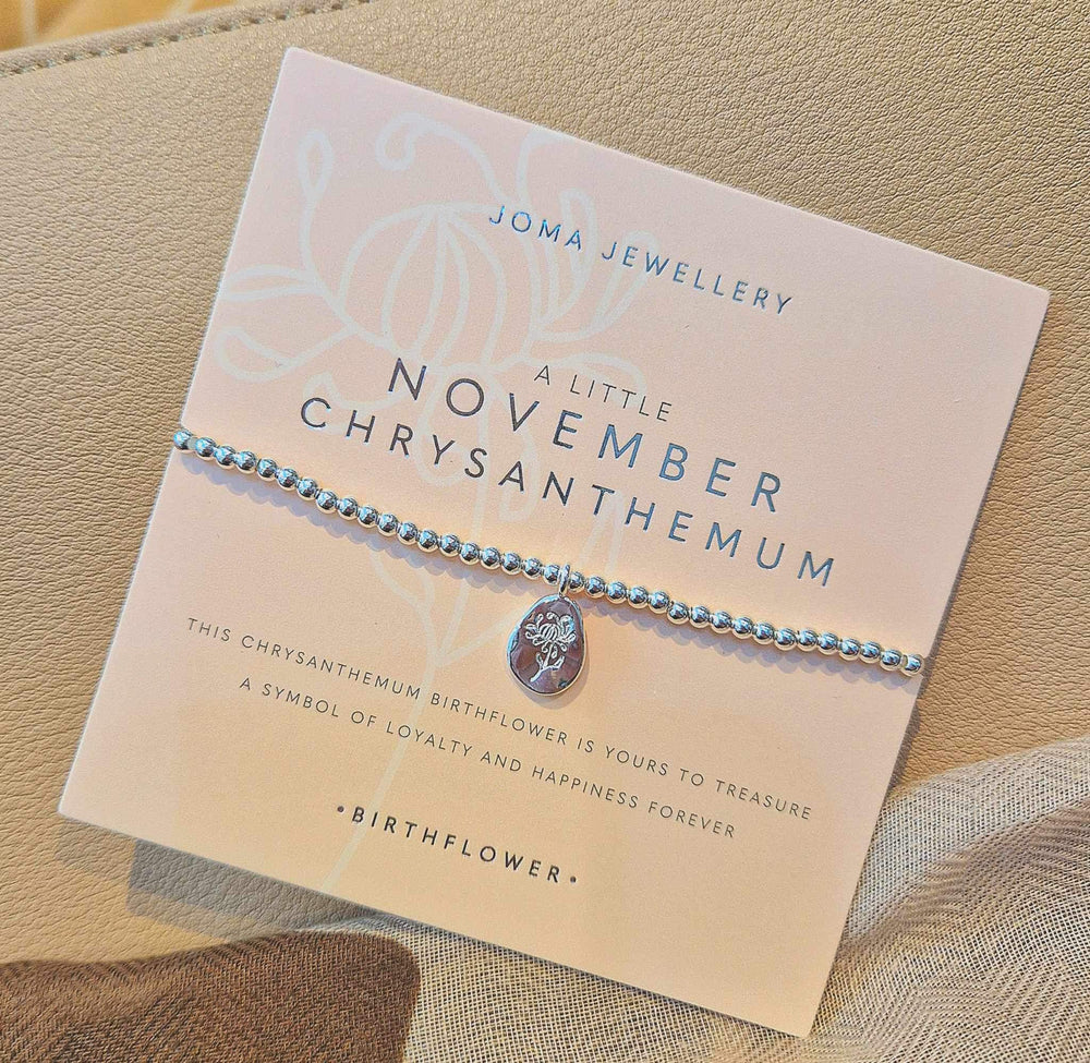 Joma Jewellery | November Birthflower Bracelet