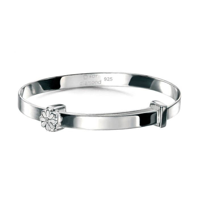 D for Diamond | Daisy Expanding Bangle