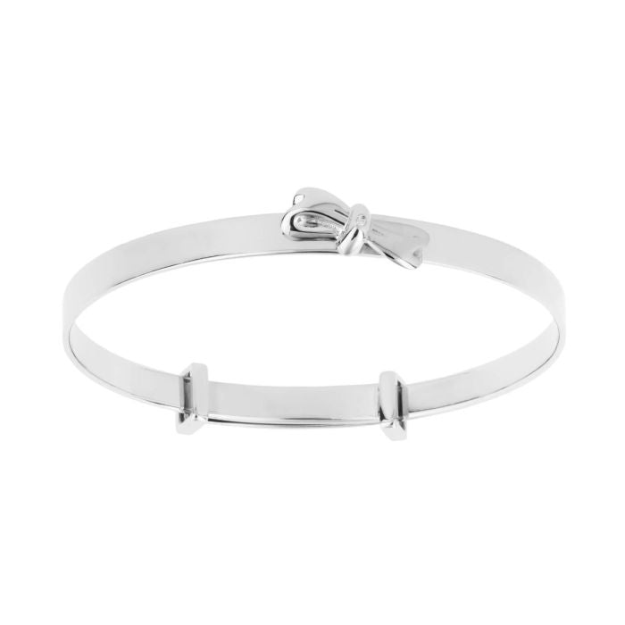 D for Diamond | Children’s Bow Expanding Bangle with Diamond