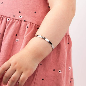 D for Diamond | Children’s Bow Expanding Bangle with Diamond