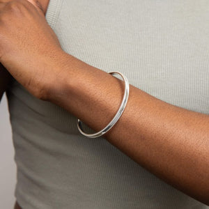 Sterling Silver Millegrain Bangle