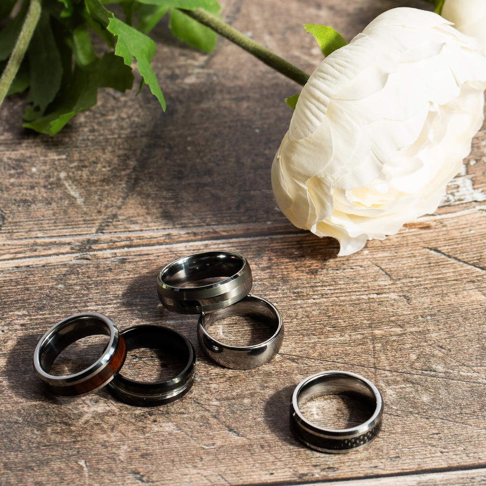 Fred Bennett | Brushed and Polished Tungsten Ring