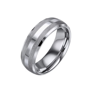 Fred Bennett | Brushed and Polished Tungsten Ring