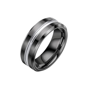 Fred Bennett | Tungsten Ring with IP Black Plating