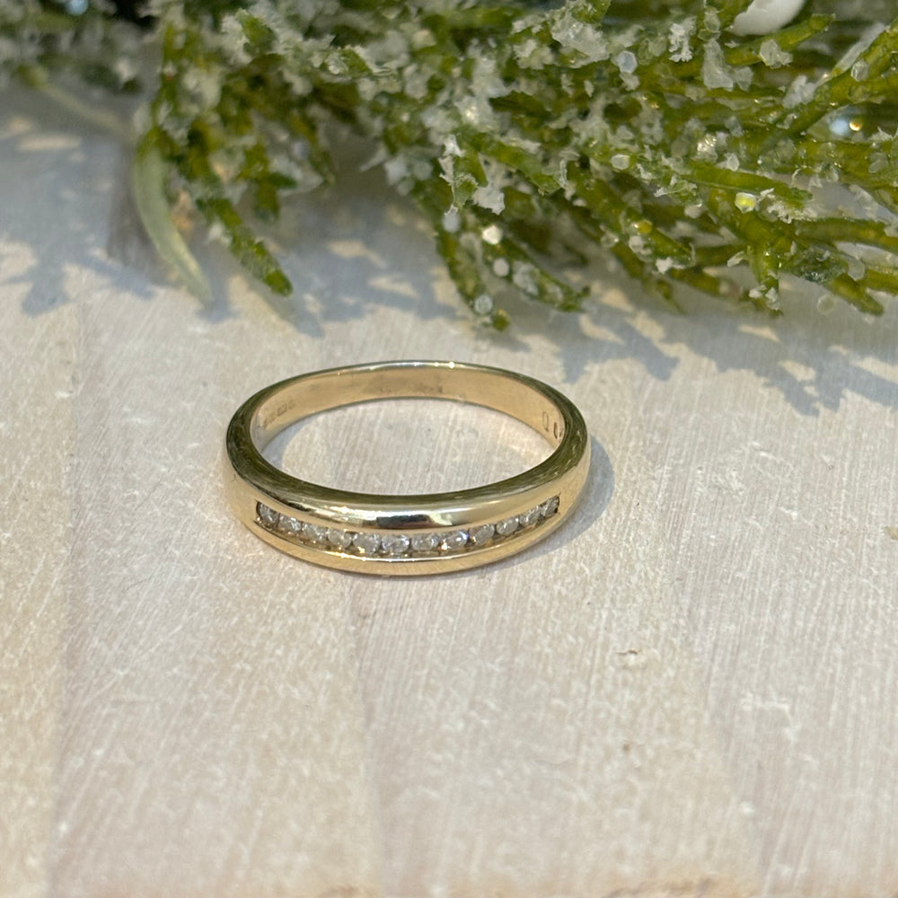 9ct Yellow Gold Diamond Eternity Ring