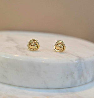 9ct Yellow Gold Orbital Stud Earrings