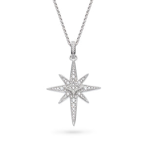 Kit Heath | Celeste North Star Lux Pavé Necklace