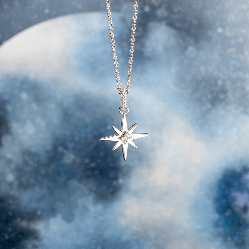 Kit Heath | Celeste North Star Pavé Necklace