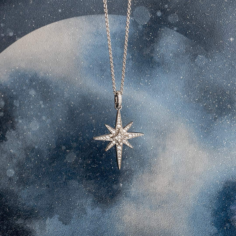 Kit Heath | Celeste North Star Lux Pavé Necklace