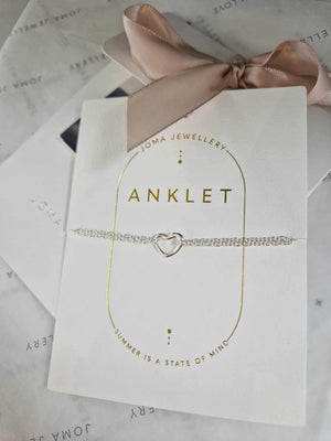 Joma Jewellery | Heart Anklet