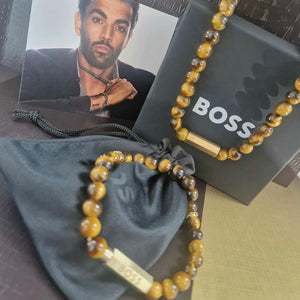 Boss Jewellery | Tigers Eye Beaded Bracelet